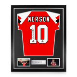 Paul Merson Signed Framed Arsenal FC Home Shirt