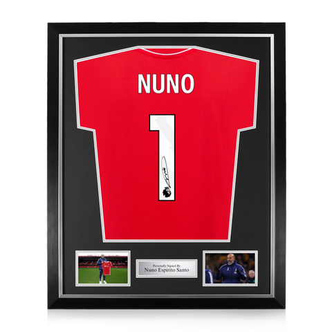 Nuno Espirito Santo Signed Framed Nottingham Forest 2025/26 Home Shirt