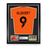 Patrick Kluivert Signed Framed Netherlands Home Shirt w/ BAS Beckett Authentication