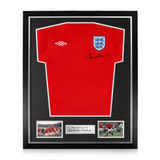 Sir Bobby Charlton Signed Framed England 1966 Home Shirt