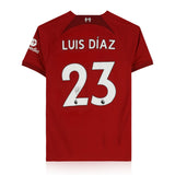 Luis Diaz Signed Liverpool 2022/23 Home Shirt