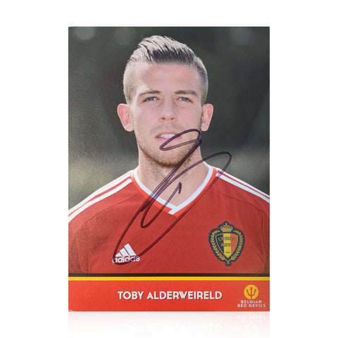 Toby Alderweireld Signed 4x6 Belgium Clubcard