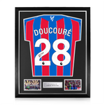 Cheick Doucoure Signed Framed Crystal Palace 2025/26 Home Shirt