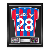 Cheick Doucoure Signed Framed Crystal Palace 2025/26 Home Shirt