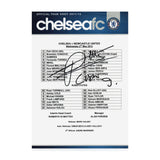 Papiss Cisse Signed Chelsea v Newcastle 2011/2012 A4 Teamsheet