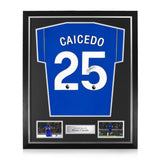 Moises Caicedo Signed Framed 2026/27 Home Shirt