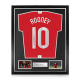 Wayne Rooney Signed Framed 2008 Home Shirt