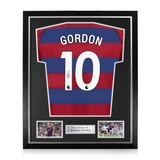 Anthony Gordon Signed Framed Newcastle United 2024/25 Away Shirt