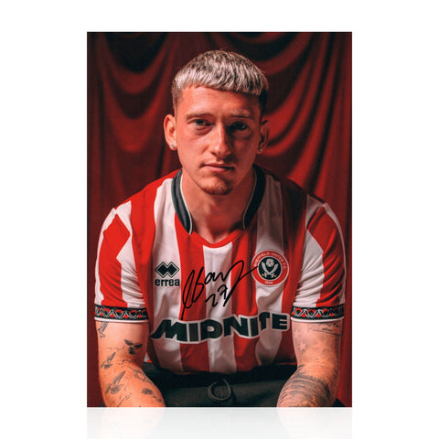 Louie Barry Signed A4 Photo