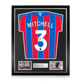 Tyrick Mitchell Signed Framed Crystal Palace 2025/26 Home Shirt
