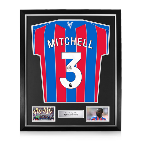 Tyrick Mitchell Signed Framed Crystal Palace 2025/26 Home Shirt