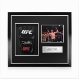 Diego Lopes Signed Framed UFC Glove w/ Beckett Authentication