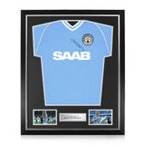 Kevin De Bruyne Signed Framed Retro Home Shirt