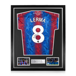 Jefferson Lerma Signed Framed Crystal Palace 2024/25 Home Shirt