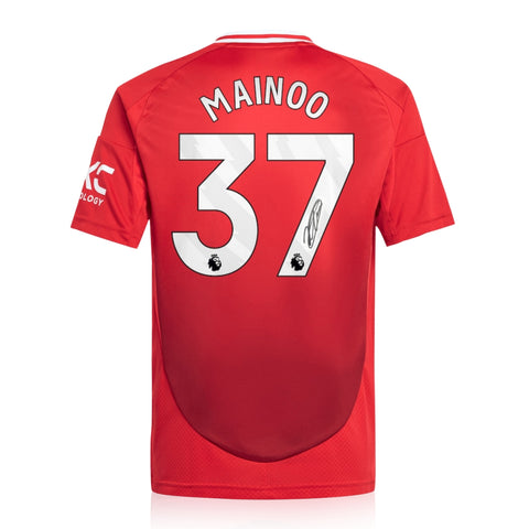 Mainoo Autograph Kobbie Mainoo Signed 2024/25 Home Shirt – The Collectors Corner
