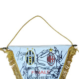 Juventus 2002/03 Squad Signed Original Pennant v AC Milan