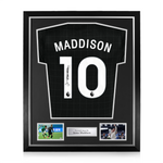 James Maddison Signed Framed Tottenham Hotspur 2025/26 Away Shirt