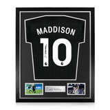 James Maddison Signed Framed Tottenham Hotspur 2025/26 Away Shirt
