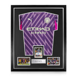Ederson Moraes Signed Framed Display w/ Manchester City Goalkeeper Shirt