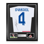 Josko Gvardiol Signed Framed Croatia 2024/25 Home Shirt