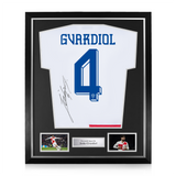 Josko Gvardiol Signed Framed Croatia 2024/25 Home Shirt