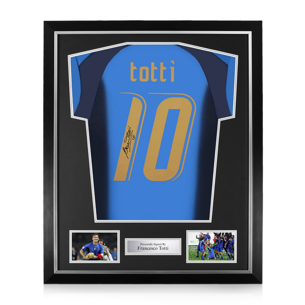 Francesco Totti Signed 2006 Framed Home Shirt – The Collectors Corner Francesco Totti Signed 2006 Framed Home Shirt – The Collectors Corner