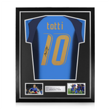 Francesco Totti Signed 2006 Framed Home Shirt