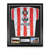 Sunderland A.F.C. Squad Signed Framed 2025/26 Home Shirt