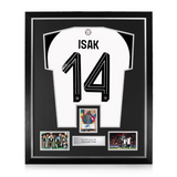 Alexander Isak Signed Framed Display w/ Newcastle United 2024/25 Home Shirt