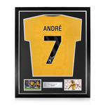 André Signed Framed Wolverhampton Wanderers 2025/26 Home Shirt