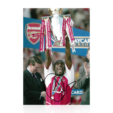 Sol Campbell Signed 12x8 Photo