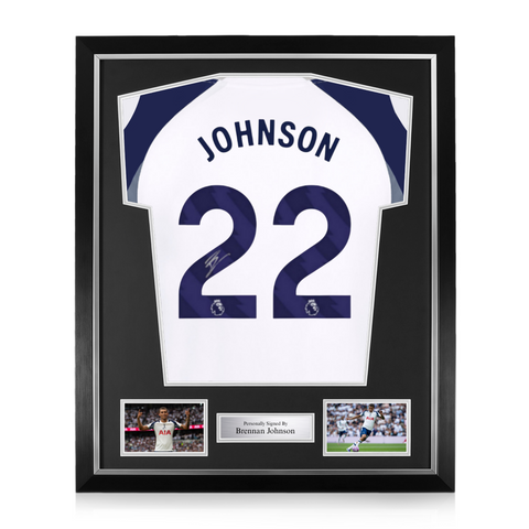 Brennan Johnson Signed Framed Tottenham Hotspur 2025/26 Home Shirt