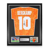 Dennis Bergkamp Signed Framed 1994-96 Home Shirt
