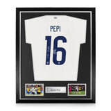 Ricardo Pepi Signed Framed USMNT Home Shirt w/ "Go USA!" Inscription