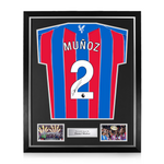 Daniel Muñoz Signed Framed Crystal Palace 2025/26 Home Shirt