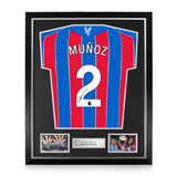 Daniel Muñoz Signed Framed Crystal Palace 2025/26 Home Shirt