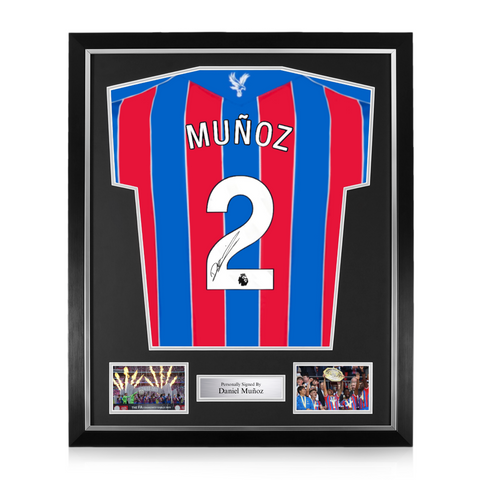 Daniel Muñoz Signed Framed Crystal Palace 2025/26 Home Shirt