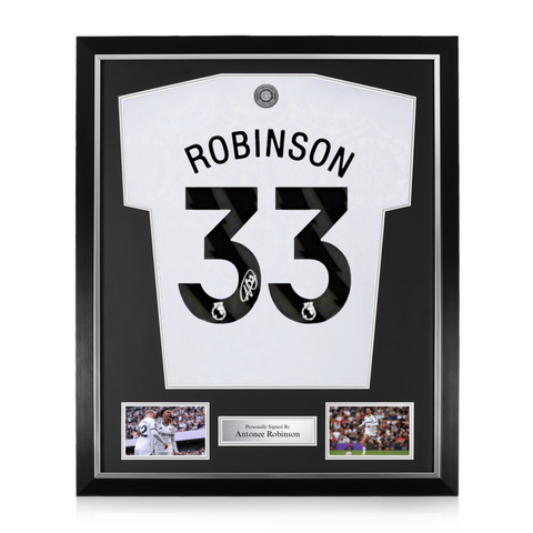 Antonee Robinson Signed Framed Fulham 2025/26 Home Shirt