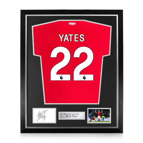 Ryan Yates Signed Framed Display w/ Nottingham Forest 2024/25 Home Shirt