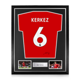 Milos Kerkez Signed Framed Liverpool 2025/26 Home Shirt
