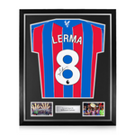 Jefferson Lerma Signed Framed Crystal Palace 2025/26 Home Shirt