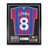 Jefferson Lerma Signed Framed Crystal Palace 2025/26 Home Shirt