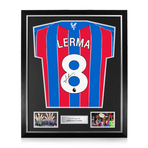 Jefferson Lerma Signed Framed Crystal Palace 2025/26 Home Shirt