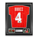 Steve Bruce Signed Framed 1992/94 Home Shirt