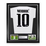 Luka Modric Signed Framed Real Madrid Home Shirt w/ BAS Beckett Authentication