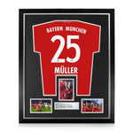 Thomas Müller Signed Framed Display w/ Bayern Munich Home Shirt