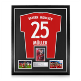 Thomas Müller Signed Framed Display w/ Bayern Munich Home Shirt
