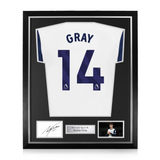 Archie Gray Signed Framed Display w/ Tottenham Hotspur 2024/25 Home Shirt