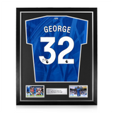 Tyrique George Signed Framed Chelsea 2025/26 Home Shirt