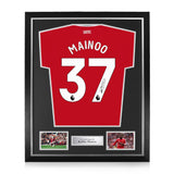 Kobbie Mainoo Signed Framed 2026/27 Home Shirt